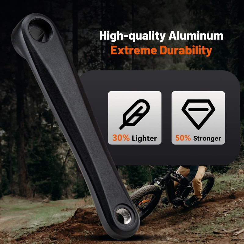 Bafang E-Bike Crank Arm Aluminium Alloy Right Single Chain Crank