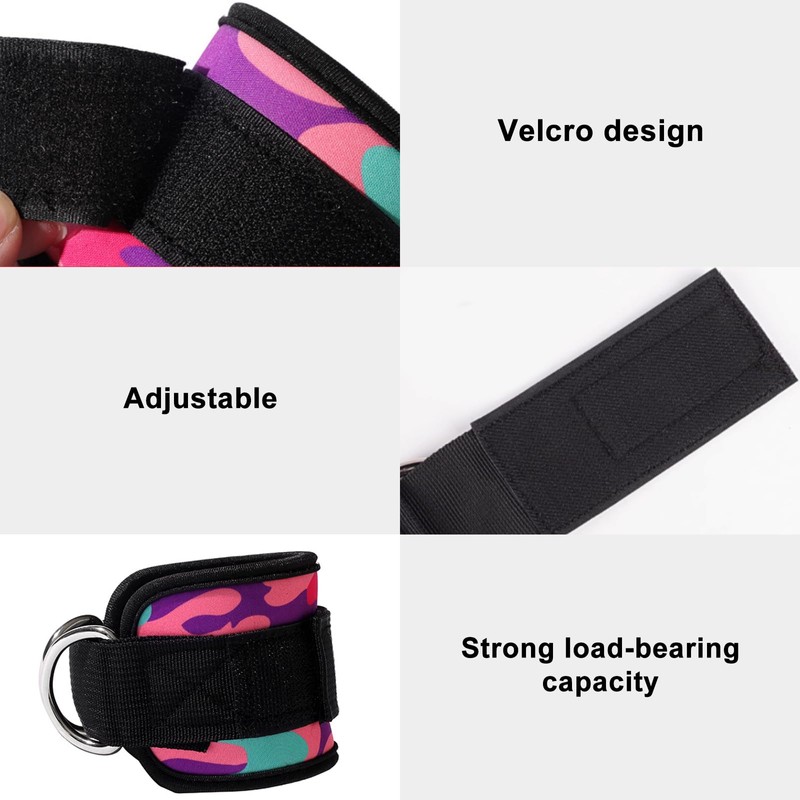 Cable Kickback Ankle Strap and Ankle Straps,Gym Straps, Padded 48cm