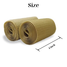 4 Inch Wide Beige Sew on Hook and Loop Tape Non-Adhesive 1 Yd Length Beige Nylon Hook Loop Tape Fabric Fastener Set for Military Form Bags Clothes Shoes Backpacks DIY Craft