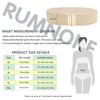 Rumnoke Wide Stretch Belt for Women Elastic Cinch Waistband for