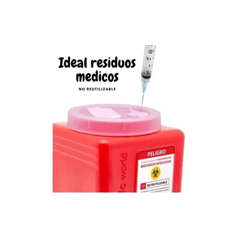GH medic 10 Pack Bote Rpbi Contenedor Recolector 1.5 L