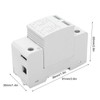 2P Surge Protective Device 20 To 40KA Flame Retardant 36mm
