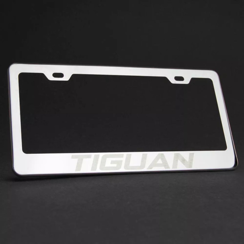 KA Depot One Tiguan Laser Engraved Stainless Steel License Plate