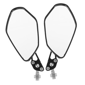 Ciieeo 1 Pair Motorcycle Rearview Mirrors Sturdy Construction for Enhanced Safety and Visibility Easy Installation for Motorcycles and Scooters Modern Black Design