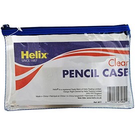 Helix Pencil Case PVC Coloured Zip 200x125mm Ref M77040