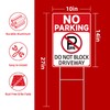 GXGGUS No Parking Signs With Stakes, Do Not Block Driveway