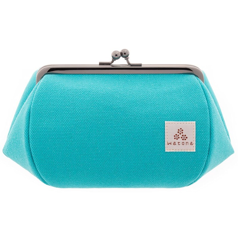Watona Canvas Cosmetic Pouch, Size 4.5, Size L, turquoise (turquoise