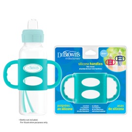 Dr. Brown's Silicone Bottle Handle for Standard Baby Bottles - Turquoise - 4m+