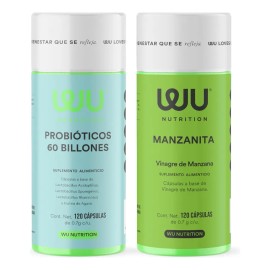Kit Detox | Manzanita + Probióticos | Wu Digestión Sabor N/A