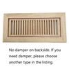 4 Pcs Pack Hardwood Red Oak Floor Register, Flush Mount