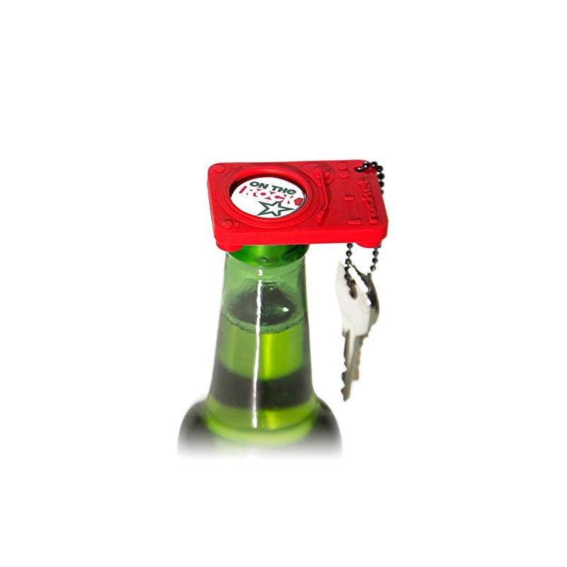 Rocket Opening Act Bottle Opener and Keychain, Assorted Colours
