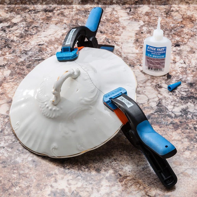 Medium Spring Clamps (Pair) – Easy Squeeze Bandy Clamps Woodworking