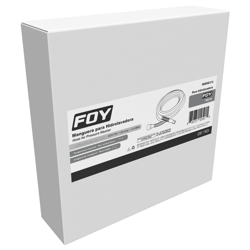 Foy MANG316 Manguera para hidrolavadora HL316