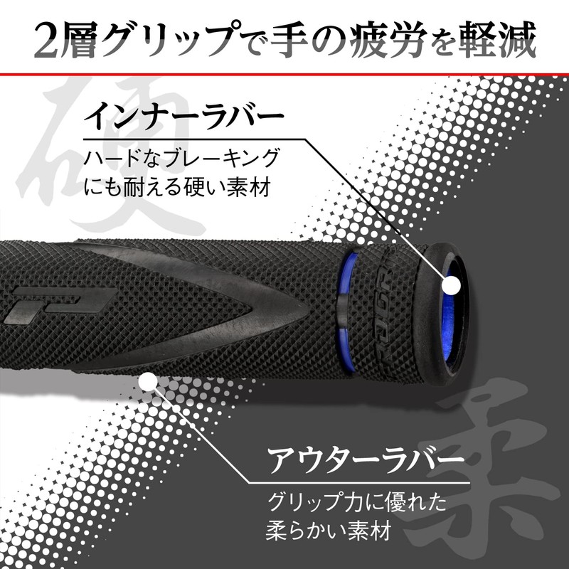 Daytona PROGRIP Motorcycle Grips Handle Diameter φ22.2 (0.9 inches) 122mm