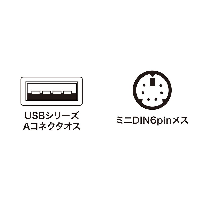 Sanwa Supply USB-PS/2 Converter (USB A Connector to Mini DIN