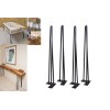 MDF 26'' Set of 4 Hairpin Coffee Table Legs 1/2"