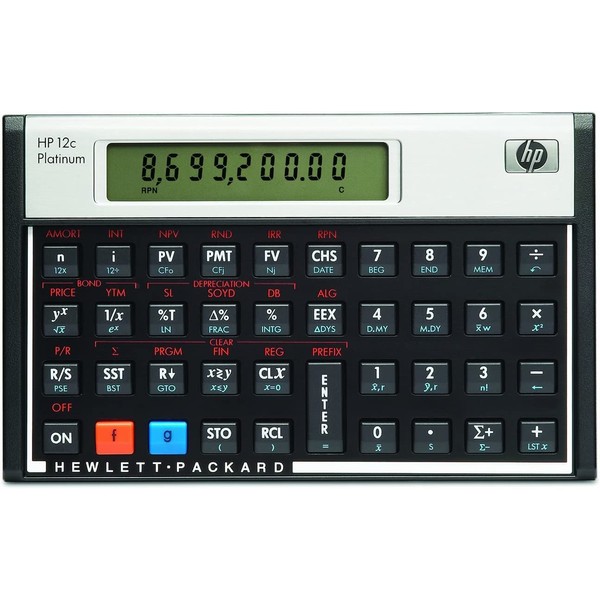 HP 12c Platinum Financial Calculator, 10-Digit LCD