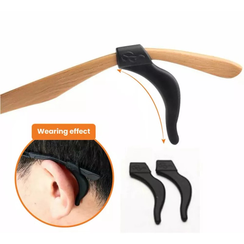 Unbranded Anti Slip Glasses Ear Hooks Tip Eyeglasses Grip Temple