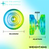 MAGICYOYO Crystal Yoyo K2 Blue Yellow, Responsive Yoyo for Kids