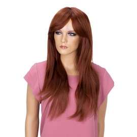 PRETTYSHOP Fashion Lady Wig Long Hair Cosplay Straight Heat-Resistant FZ505 (brown 30/33 FZ505)