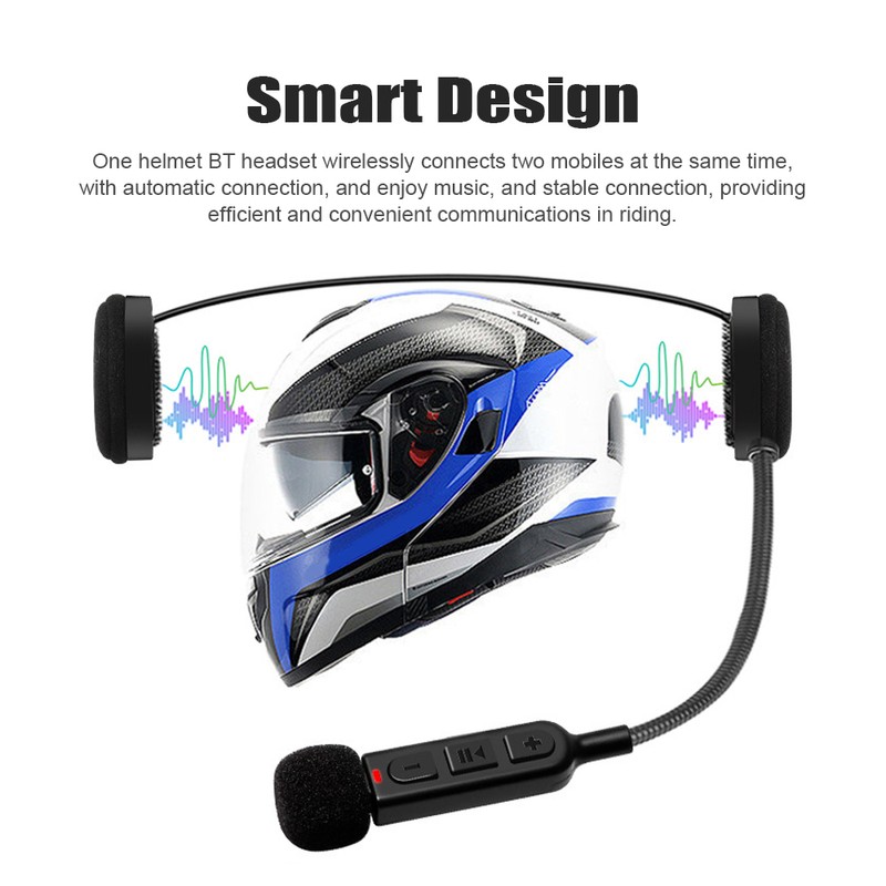Motorcycle Helmet BT Headset Hands-free Speaker Motorcycle Headset with Song