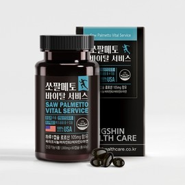 [Dongshin Healthcare] Saw Palmetto Vital Service 1,000mg x 60 Capsules / [동신헬스케어] 쏘팔메토 바이탈서비스 1,000mg x 60캡슐