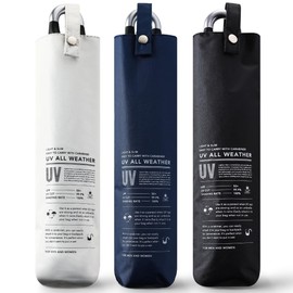 Parasol, UV Protection, 100% Light Blocking, Ultra Lightweight, Foldable, Lightweight and Compact Parasol with Carabiner, For Both Rain and Shine, Completely Light Blocking, Strong Durable Fiberglass