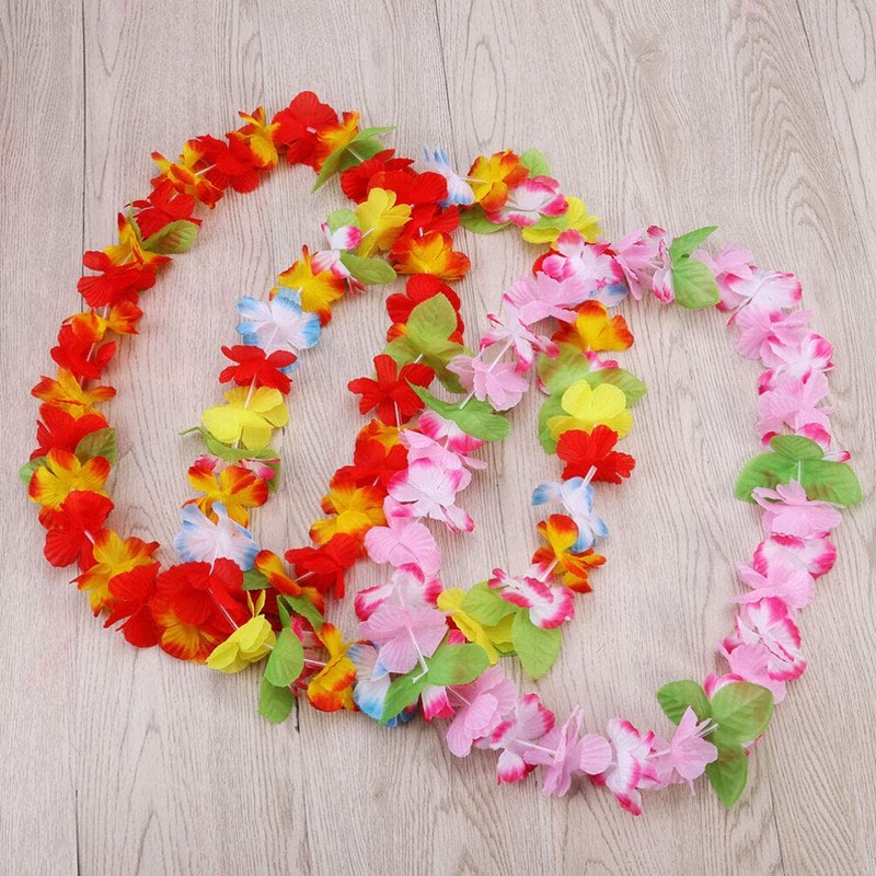 LIOOBO Hawaiian Lei Hawaii Lei 6 Hula Lei Hawaiian Ornament