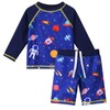 HUAANIUE Baby Toddler Boy Swimsuit Rashguard Set Swimwear UPF 50+