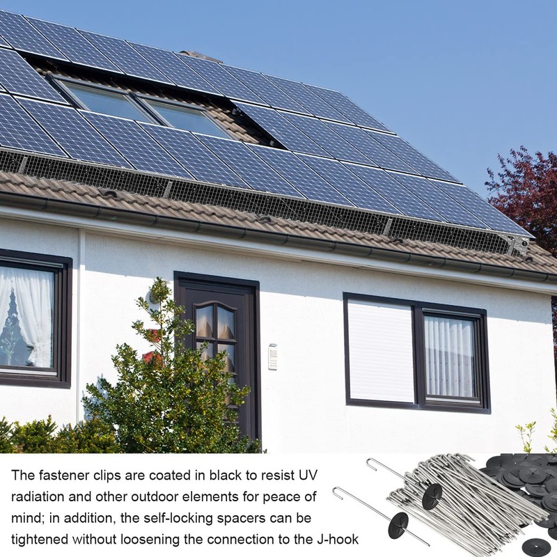 CENBEN 100 Packs Solar Panel Guard Clip, Animal Guard Fastener