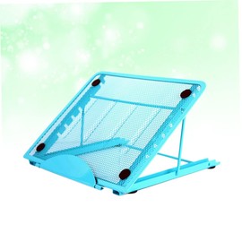 Operitacx Laptop Verstellbar Tragbarer Faltbarer Notebook Halter Stabiler Desktop Bracket für Kühlung Robuste Unterstützung Blau