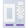 VCE Brush Wall Plate, Cable Pass Through Insert for Wires,