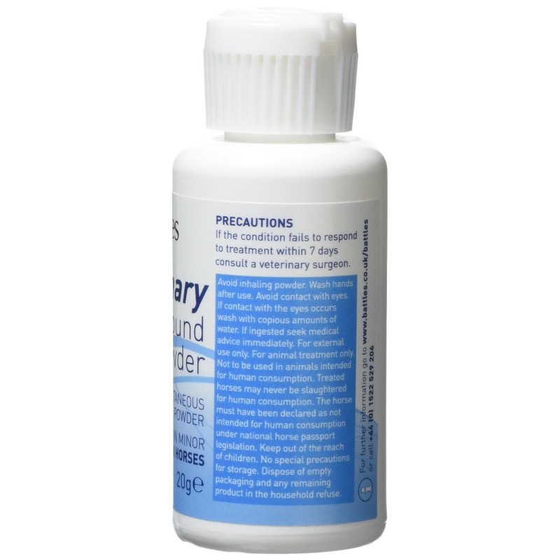 Battles Veterinary Wound Powder - White, 125 G