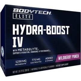 Hydra-Boost IV with Metabolyte - Supports Hydration & Endurance - Wildberry Punch (16 Single-Serve Packs)