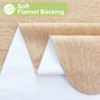 Smiry Round Table Cloth, Waterproof Vinyl Tablecloths with Flannel Backing,
