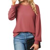 EVALESS Long Sleeve Tops for Women Trendy Summer Fall Fashion