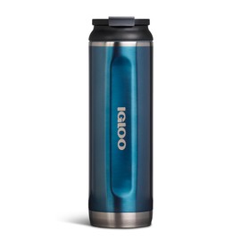 Igloo, 20 OZ Stainless Steel, Tumbler, Flip ‘n’ Sip, Modern Blue