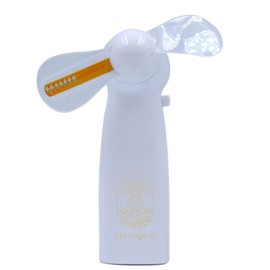 HANDHELD FAN (LED Message displayed Hot AF) small WHITE