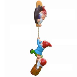 Fayemint 1 Piece Garden Gnome Statue Ornament, Cheeky Garden Gnome, Funny Garden Gnome Statue, Garden Decorations, for Garden, Dining Table, Holiday Party