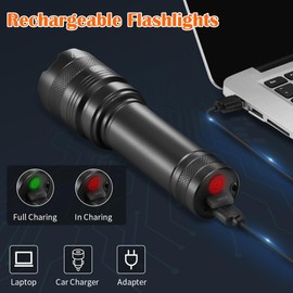 3Pack Rechargeable Flashlights, Tactical Flashlights High Lumens, Super Bright Flashlight, Mini Small Flashlights Powerful, LED Linterna Recargable, Pocket Handheld LED Flash Light for Home Emergency