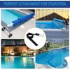 IONPSHG 8Set Pool Solar Cover Reel Attachment Kit Pool Solar