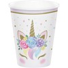Creative Party PC343968 Floral Unicorn Baby Paper Cups-8 Pcs