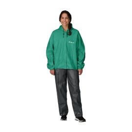 FFROGG TOGGS Women's Ultra-Lite2 Waterproof Breathable Protective Rain Suit, Seafoam and Black, Medium