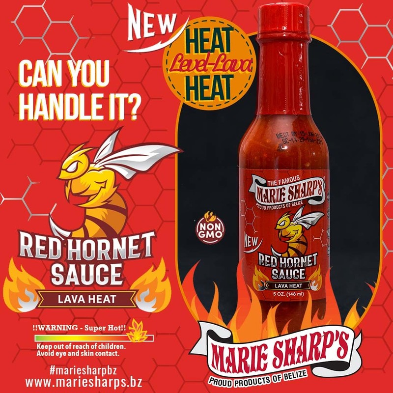 Marie Sharp’s Red Hornet Hot Sauce, 5 oz | Extra