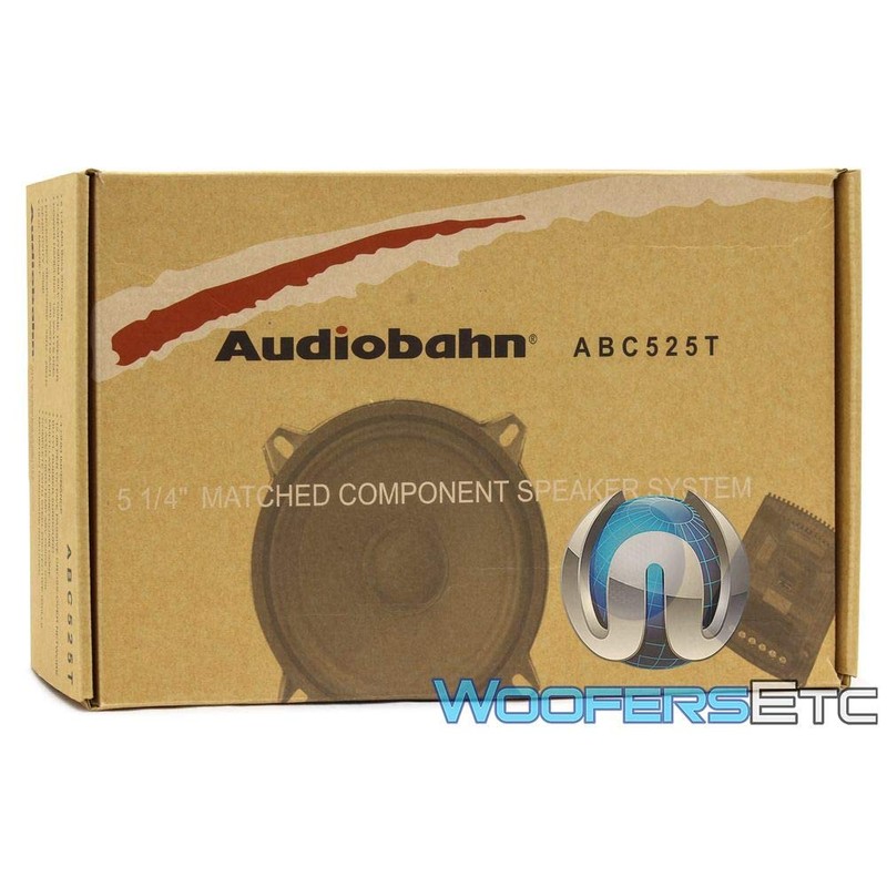 Audiobahn ABC525T 5.25" 120W RMS 2-Way Component Speakers System