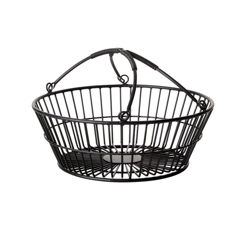 Mikasa Gourmet Basics Tully 2-Tier Iron Storage Basket with Banana