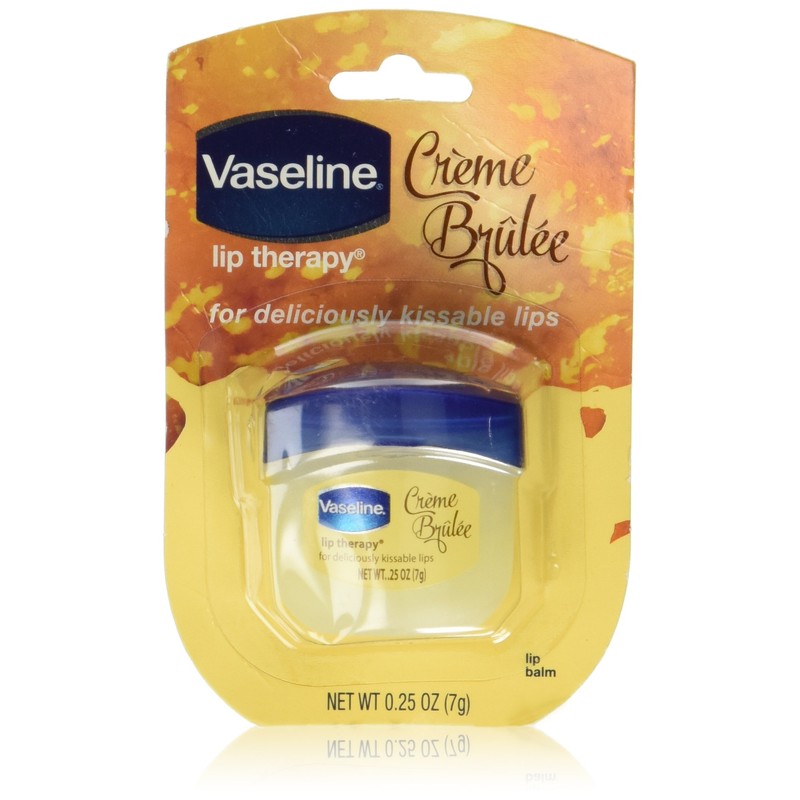 Vaseline Lip Therapy Bálsamo labial, crema Brulee 0.25 oz, Paquete