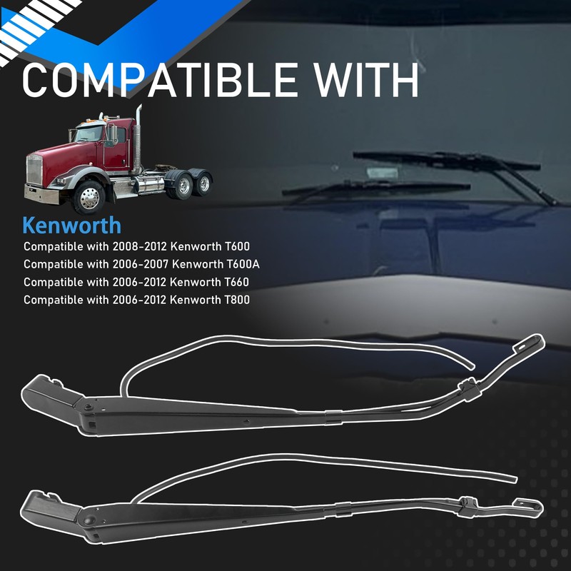 YzusGomumu 602-5403 1 Pair Front Windshield Wiper Arm Compatible With