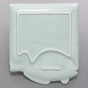 Hasamiyaki 303344C501 Fish Plate (Toto Plate), Square Plate, Celadon