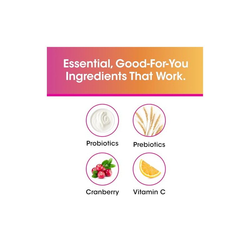 vH essentials Probiotic Gummies with Prebiotics & Cranberry, 60 Gummies